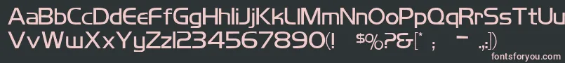 Koshgarianregular Font – Pink Fonts on Black Background