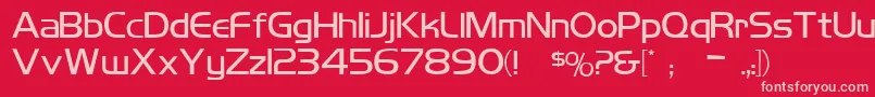 Koshgarianregular Font – Pink Fonts on Red Background