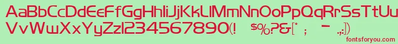 Koshgarianregular Font – Red Fonts on Green Background