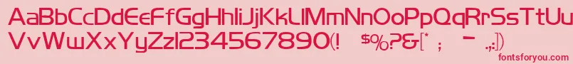 Koshgarianregular Font – Red Fonts on Pink Background