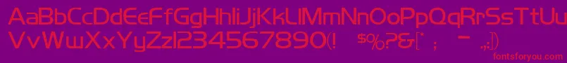 Koshgarianregular Font – Red Fonts on Purple Background
