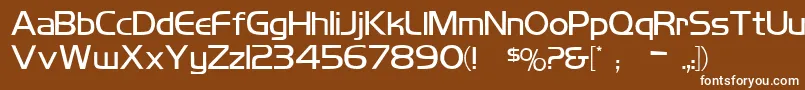 Koshgarianregular Font – White Fonts on Brown Background