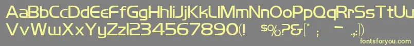 Koshgarianregular Font – Yellow Fonts on Gray Background