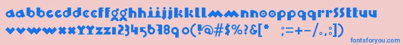 BlixBlack Font – Blue Fonts on Pink Background