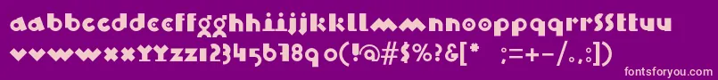 BlixBlack Font – Pink Fonts on Purple Background