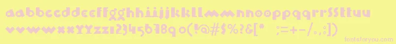 BlixBlack Font – Pink Fonts on Yellow Background