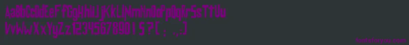 フォントDigradomd – 黒い背景に紫のフォント