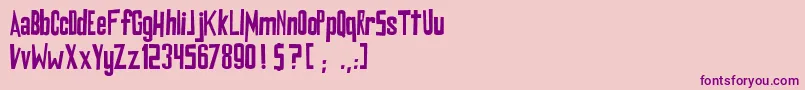 Digradomd Font – Purple Fonts on Pink Background