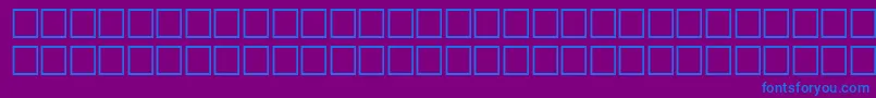 Svfwfo Font – Blue Fonts on Purple Background
