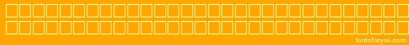 Svfwfo-fontti – keltaiset fontit oranssilla taustalla
