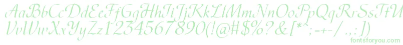 Vesna-Schriftart – Grüne Schriften