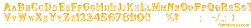 Шрифт WoodenShipDecorated – оранжевые шрифты