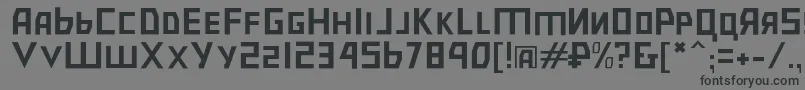 Bolshevikul Font – Black Fonts on Gray Background