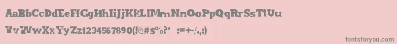 Endofera Font – Gray Fonts on Pink Background