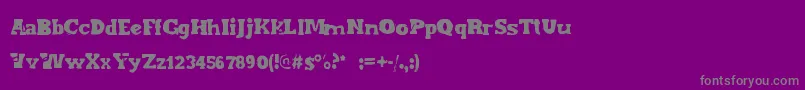 Endofera Font – Gray Fonts on Purple Background