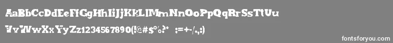 Endofera Font – White Fonts on Gray Background