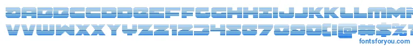 Шрифт Banjinscan – синие шрифты