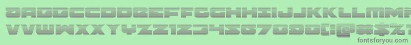 Banjinscan Font – Gray Fonts on Green Background