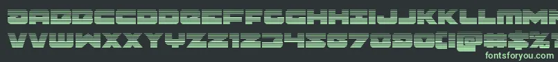 Banjinscan Font – Green Fonts on Black Background