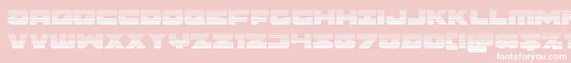 Banjinscan Font – White Fonts on Pink Background