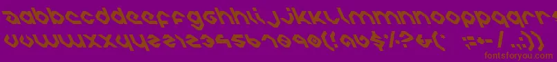 Charliel Font – Brown Fonts on Purple Background