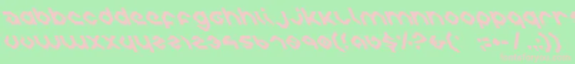 Charliel Font – Pink Fonts on Green Background