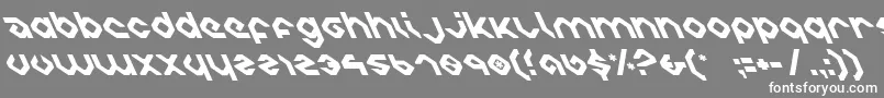 フォントCharliel – 灰色の背景に白い文字