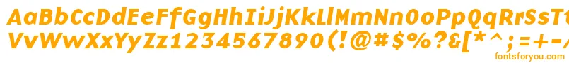 Шрифт BasenineBoldItalic – оранжевые шрифты