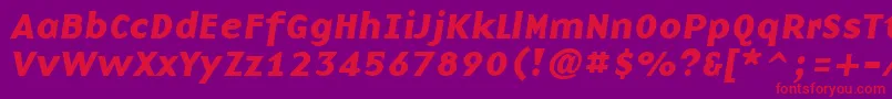 En savoir plus sur la police BasenineBoldItalic Police BasenineBoldItalic – polices rouges sur fond violet