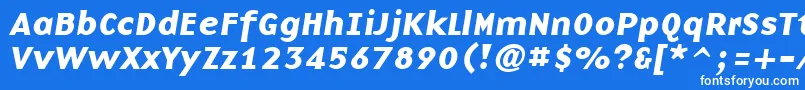 Lisätietoja BasenineBoldItalic-fontista BasenineBoldItalic-fontti – valkoiset fontit sinisellä taustalla