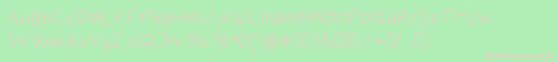 Zebru Font – Pink Fonts on Green Background