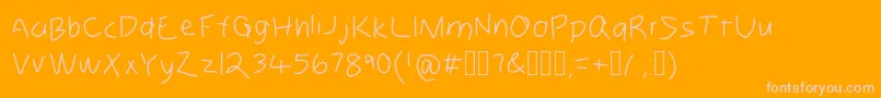 More about Zebru Font Zebru Font – Pink Fonts on Orange Background
