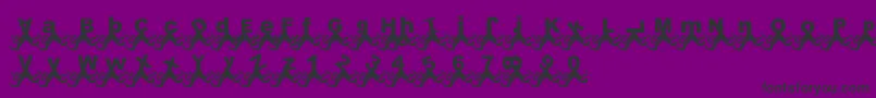 PaulPulpo Font – Black Fonts on Purple Background