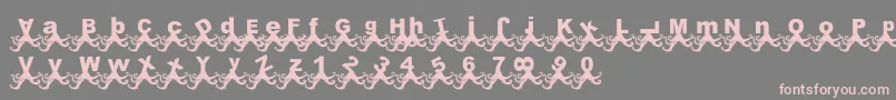 PaulPulpo Font – Pink Fonts on Gray Background