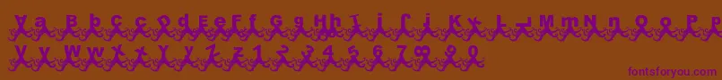 PaulPulpo Font – Purple Fonts on Brown Background