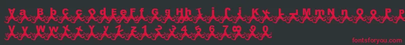 PaulPulpo Font – Red Fonts on Black Background