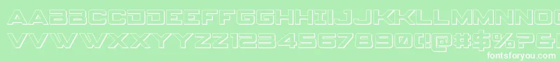 Spyagencyv33D Font – White Fonts on Green Background