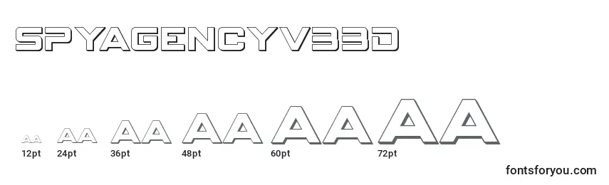 Размеры шрифта Spyagencyv33D