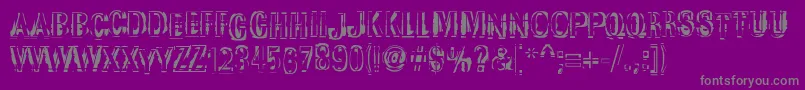 Подробнее о шрифте Garbedgeromanc Шрифт Garbedgeromanc – серые шрифты на фиолетовом фоне