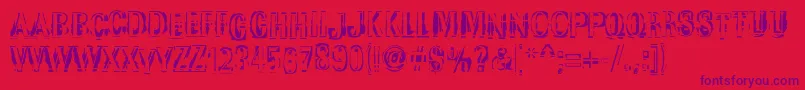 Lisätietoja Garbedgeromanc-fontista Garbedgeromanc-fontti – violetit fontit punaisella taustalla