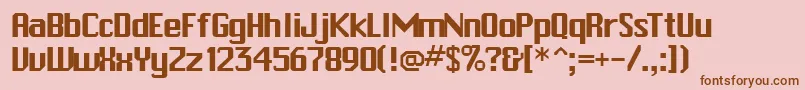 ChitownRegular Font – Brown Fonts on Pink Background