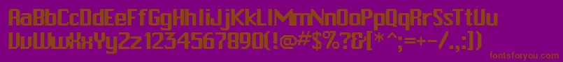 ChitownRegular Font – Brown Fonts on Purple Background