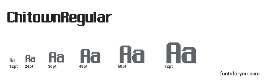 ChitownRegular Font Sizes