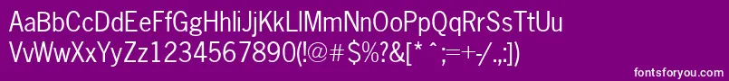 fuente Newsgothic ffy – Fuentes Blancas Sobre Fondo Morado