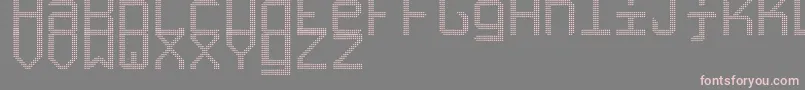 Шрифт TripleledSt – розовые шрифты на сером фоне