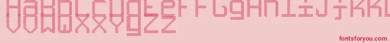 TripleledSt Font – Red Fonts on Pink Background