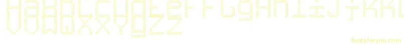 TripleledSt Font – Yellow Fonts on White Background