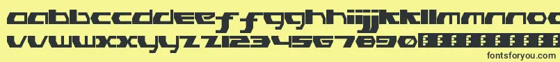 PinkHasGoneExtinctRegular Font – Black Fonts on Yellow Background