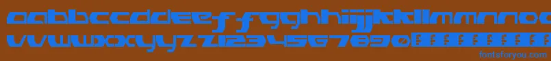 PinkHasGoneExtinctRegular Font – Blue Fonts on Brown Background