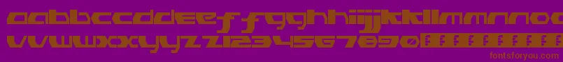 PinkHasGoneExtinctRegular Font – Brown Fonts on Purple Background